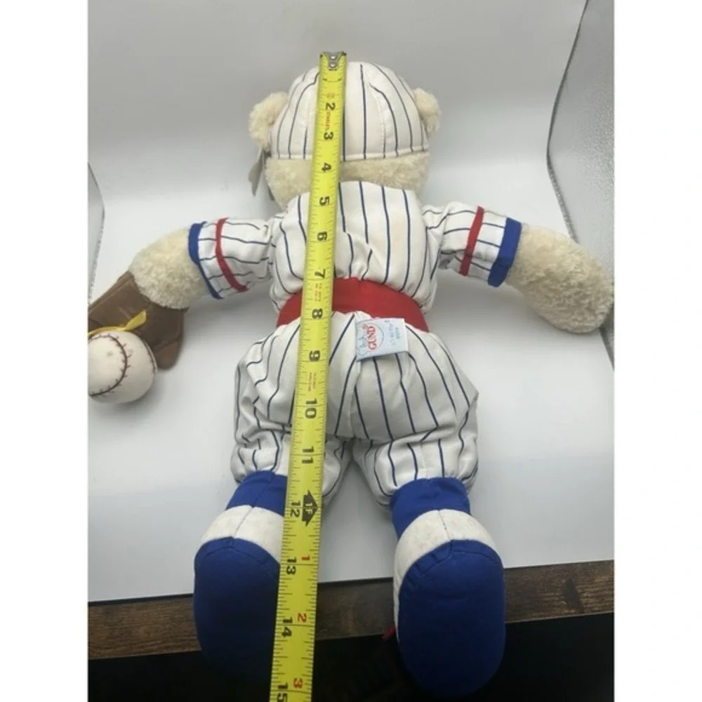 Baby Gund My First Teddy Baseball Teach ME White Lil All Star‎